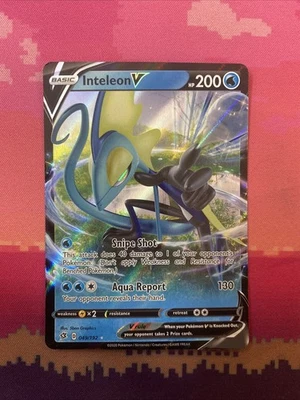 Pokemon Card Inteleon v 049/192 Ultra Rare Rebel Clash Near Mint - Image 1 of 2