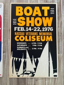 Lote de 3 carteles de exposición náutica - Imagen 1 de 3