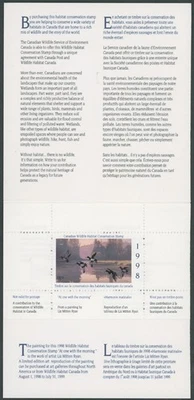 1998 年加拿大联邦 WILDLIFE 居住,环形鸭子,VD.#FWH14 — 第 1/2 张图片