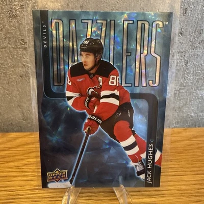 2025-26 Upper Deck Series 1 Dazzlers #DZ-4 Jack Hughes New Jersey Devils - Image 1 of 2