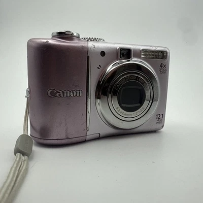 Canon PowerShot A1100 IS Digital Camera 12.1MP 4X Zoom Silver -Corrosion- - Image 1 of 4