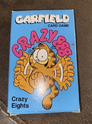 Garfield Card Game Crazy Eights 8s - Bicycle Games 1978 - Complete - Image 1 of 4