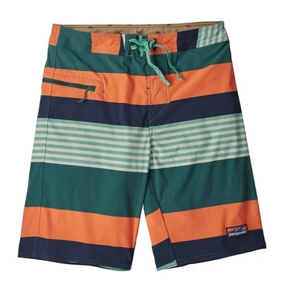 Patagonia Men's Board Shorts Swim Trunks Size 36 Wavefarer Orange Blue 10” - Image 1 of 4
