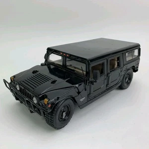 MAISTO 1/18 Hummer H1 Special Edition Black Diecast Model SUV - DAMAGED READ - Picture 1 of 24
