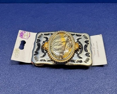 Hebilla de Cinturón Western Diseño Jaspe Nativo Vintage Años 80 Excelente Estado Nuevo de Lote Antiguo Foto 1 de 4