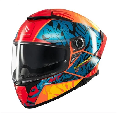 MT Thunder 4 Rainforest Motorcycle Helmet Full Face Road Legal ECE 22.06 Orange - image 1 of 4