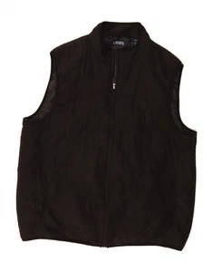 CHAPS Mens Padded Gilet UK 42 XL Black Polyester DS12 - Picture 1 of 3