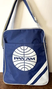 2011 PAN AM  Luggage Bag ABC TV Show Promotional Blue White Adjustable Strap - Picture 1 of 17