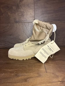 Men’s Combat Boots Vibram Sole Desert Tan Sz 10 NEW - Picture 1 of 10