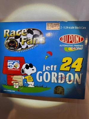 Jeff Gordon #24 Dupont/Peanuts 100550 Juego de 2 coches 1:24 Certificado de Autenticidad Foto 1 de 4