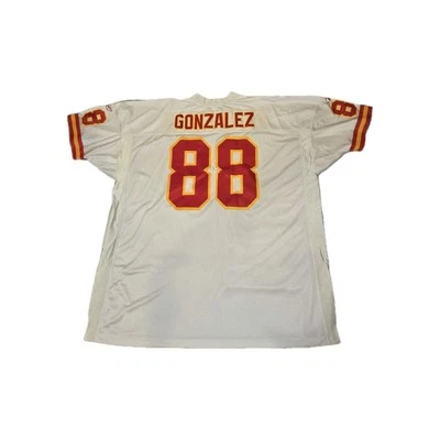Camiseta deportiva blanca auténtica Reebok Kansas City Chiefs de Tony Gonzalez #88 talla 60 NFL  Foto 1 de 4