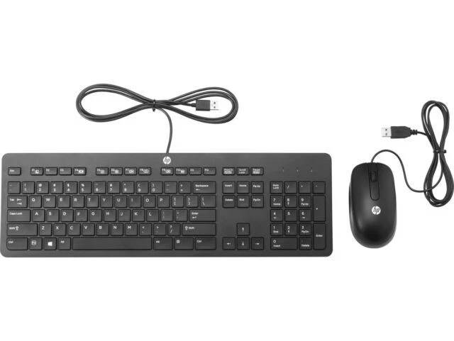 HP USB Business Slim Keyboard and Mouse - Image 1 of 1