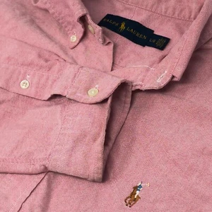 Ralph Lauren Hemd Herren Large Rot Rosa Oxford Fleisch Pony Button Down - Bild 1 von 6