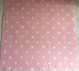 50cm x 25cm Wide Cath Kidston Large Spot on Pink 100% cotton Duck Fabric new - Picture 1 of 5