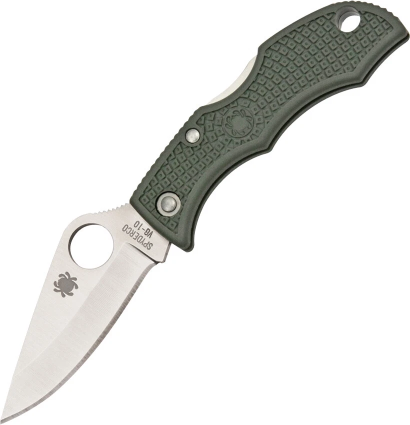Cuchillo Spyderco Ladybug 3 Lockback Hoja Plegable Inoxidable Mango Verde LFGP3 Foto 1 de 1
