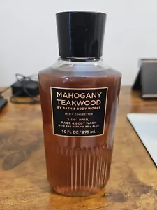 10 Oz Bath Body Works Mahogany Teakwood 3-in-1 Hair, Face & Body Wash PRIORITY - Picture 1 of 2