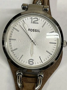 Fossil "Georgia" graues Zifferblatt dünner Bund Stil Band Quarz Damenuhr - Bild 1 von 1