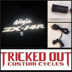 Kawaski NINJA ZX-14R LED projection LOGO LIGHT (BLANC) LOT DE 2 LUMIÈRES - Photo 1/1