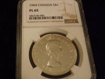 1964    $1            Canada    NGC PL 65 - Image 1 of 2