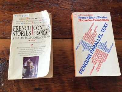 French Stories Contes Francais 1964 Bantam Dual-Language + Parallel Text Short - Image 1 of 4