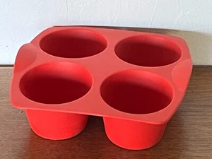 Tupperware - Moule en silicone pour 4 Maxi Muffins / TBE !!! - Picture 1 of 1