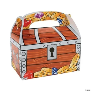 "Set of 12 Treasure Chest Favor Boxes - Perfect for Parties and Events!" - Picture 1 of 1