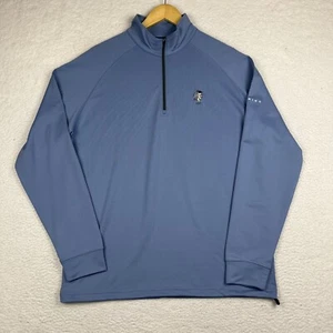 Abenaqui Country Club Dunning Mens 1/4 Zip Sweater Shirt Large Blue Golf Pullove - Picture 1 of 8