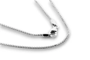 Collar Gargantilla Jersey Redondo Oro Blanco 18kt. Cm. 45 50 60 Modelo Coreana - Imagen 1 de 8