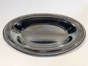 International Silver Company Chrome Oval Serving Tea Trey - Picture 1 of 9