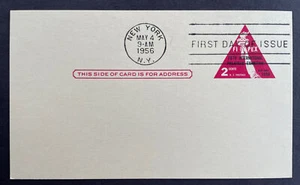 UX44 FDC US Postal Card 1956 FIPEX 2c NY Statue of Liberty - Picture 1 of 2