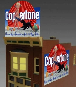 Miller Engineering ~ HO or O Scale ~ Coppertone Billboard ~ 1062 - Picture 1 of 1