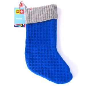 Lego Collection Target Christmas Stocking Blue, 60% Acrylic, 40% Nylon, 20" - Picture 1 of 4