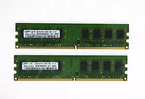 4GB SAMSUNG 2 x 2GB PC2-6400 DDR2 800Mhz Desktop Memory Ram M378T5663EH3-CF7 - Picture 1 of 1