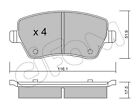 FRONT BRAKE PAD SET DISC BRAKE FITS: FITS FOR MODUS / GRAND MODUS 1.5 DCI 75/
