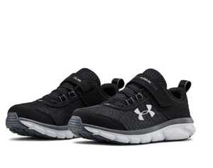 New Under Armour Assert 8 Pre School Running Shoes Boy's Size 11 k Black - Picture 1 of 5
