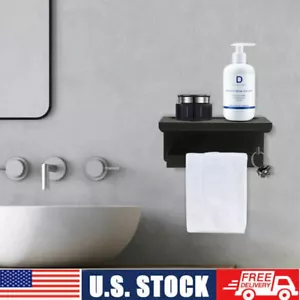 Porta carta igienica bagno da parete porta telefono porta rotolo fazzoletti con ripiano portaoggetti - Foto 1 di 12