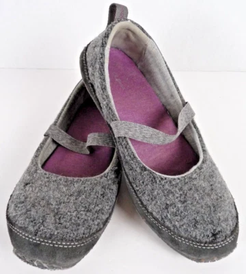 Zapatos de lana de fieltro suave L L Bean Mary Janes para mujer 8M estilo ballet 152710 Foto 1 de 4