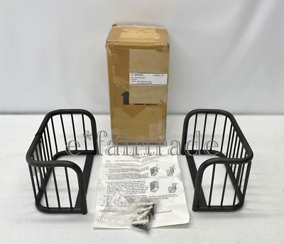 NUEVO Soportes Pottery Barn Baker para estante ~Juego de 2~Bronce antiguo Foto 1 de 4