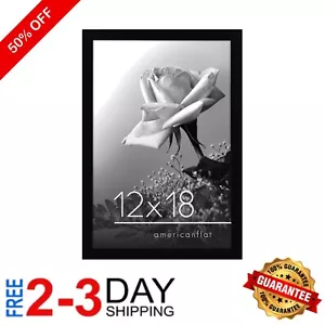Sleek 12x18 Black Photo Frame with Polished Plexiglass - Perfect for Home Decor - Picture 1 of 8