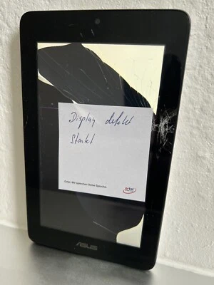 Asus MeMO Pad 7 K0W in weiß - startet - Displayschaden Tablet - Bild 1 von 2