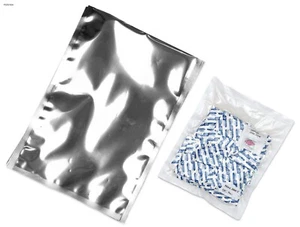 20 medium 25cm by 35cm Mylar bags & 20 factory sealed 300cc oxygen absorbers - Picture 1 of 1