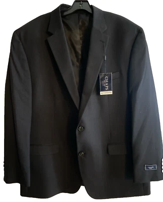 ¡NUEVO! CHAPS Para Hombres Azul Marino Blazer Abrigo Deportivo Chaqueta Informal Talla 48R Traje de Lana Foto 1 de 4