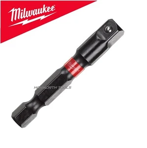 Adaptador de enchufe Milwaukee 1/4"" hexagonal 1/4"" cuadrado onda de choque impacto cuarto de pulgada - Imagen 1 de 12