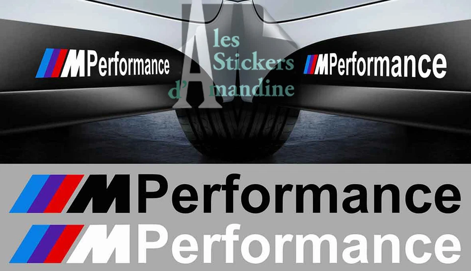 2X LOGO PERFORMANCE POUR BMW M3 M4 SPORT RACING AUTOCOLLANT STICKER BD588-1 - Photo 1/1