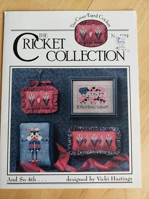 Cricket Collection And So 4th Counted Cross Stitch Patriotic Flag Juggling Sheep - Image 1 of 2