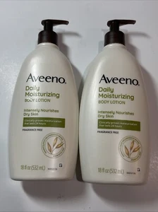 2 Aveeno Daily Moisturizing Lotion For Dry Skin (18 Oz) - Picture 1 of 1