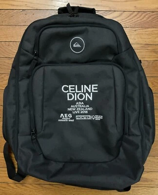 Mochila RARA Celine Dion Mercúrio BORDADA Ásia Live Tour 2018 AEG - Imagem 1 de 4