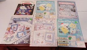 6 Cross Stitch Baby/Children Pattern Books FREE SHIPPING - Picture 1 of 2