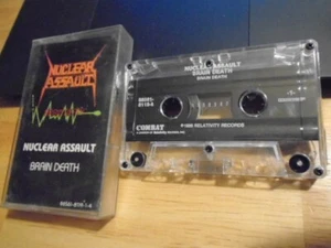 RARE OOP Nuclear Assault CASSETTE TAPE Brain Death EP thrash S.O.D. anthrax 1986 - Picture 1 of 2