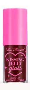 Too Faced Kissing Jelly Gloss succoso olio labbra/lucido ibrido ciliegia nera 🍒 - Foto 1 di 4